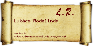 Lukács Rodelinda névjegykártya