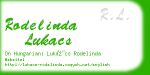 rodelinda lukacs business card